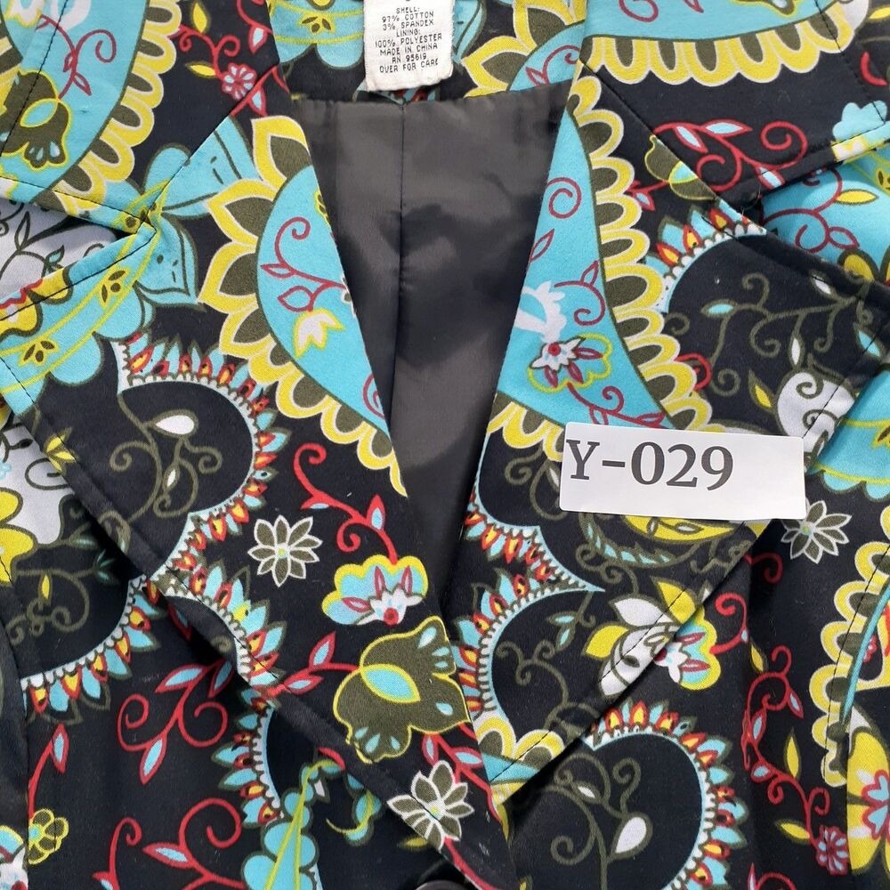 Studio JPR Women’s Sz 8 Multicolor Sleeveless Blazer Style Vest Floral (Altered) - Picture 12 of 12